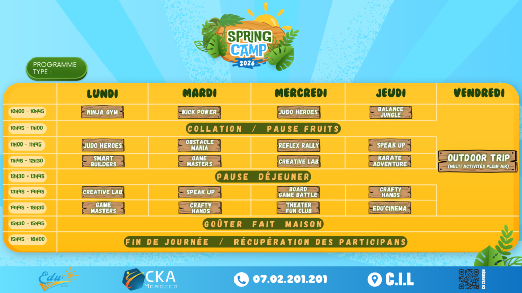 Spring Camp Casablanca CKA MOROCCO